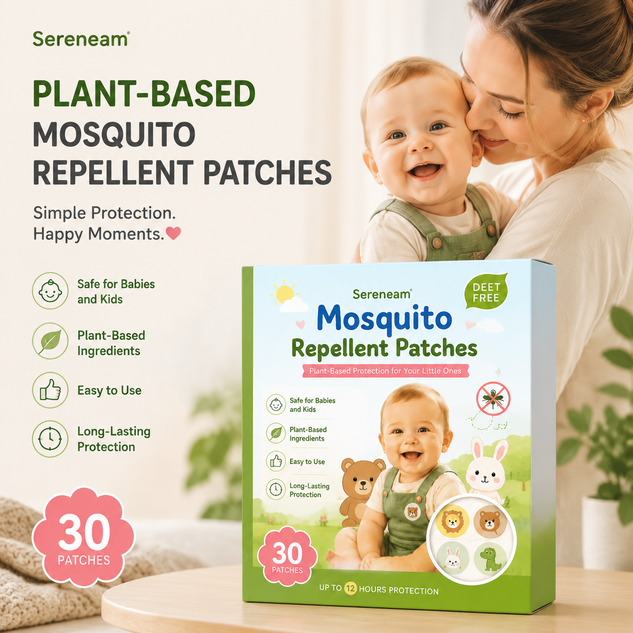 Mosquito repellent patches